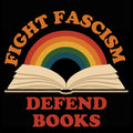 Fight Fascism, Defend Books (Die Cut Sticker)