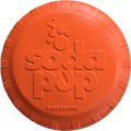 Bottle Top Flyer Rubber Frisbee for Dogs | Orange | Vet Approved | USA Made - PhishStones Products