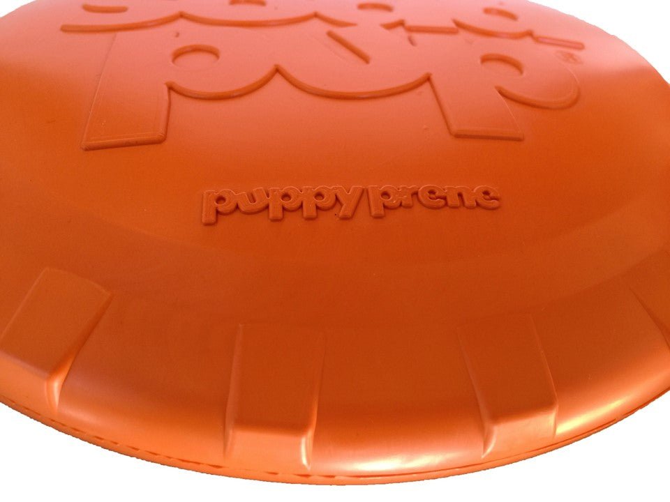Bottle Top Flyer Rubber Frisbee for Dogs | Orange | Vet Approved | USA Made - PhishStones Products