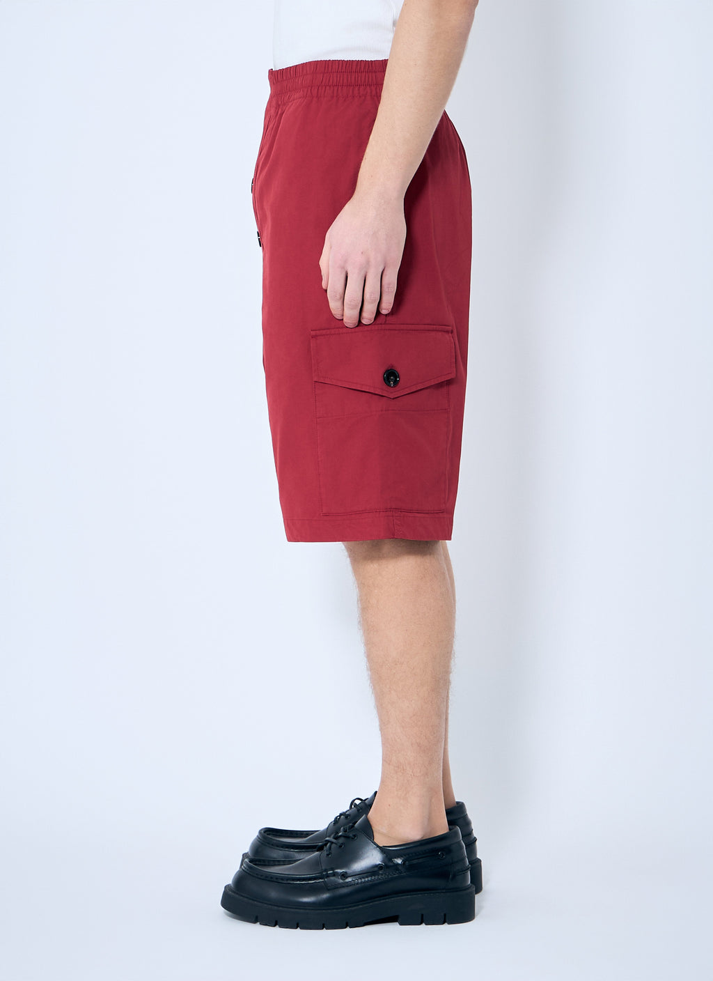 Bottega Veneta Men Light Cotton Twill Shorts