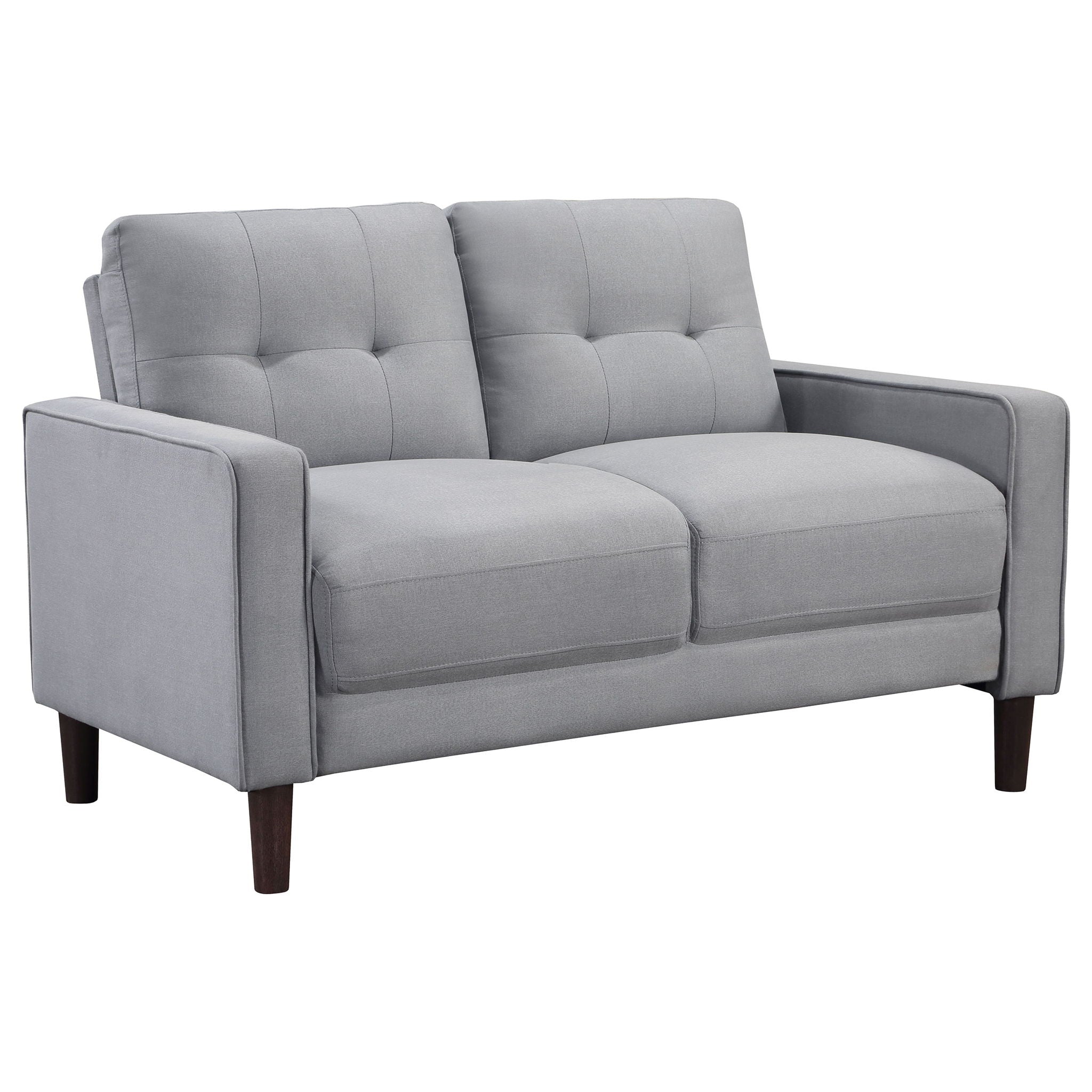Bowen 3 - piece Upholstered Track Arm Tufted Sofa Set Grey - PhishStones Products