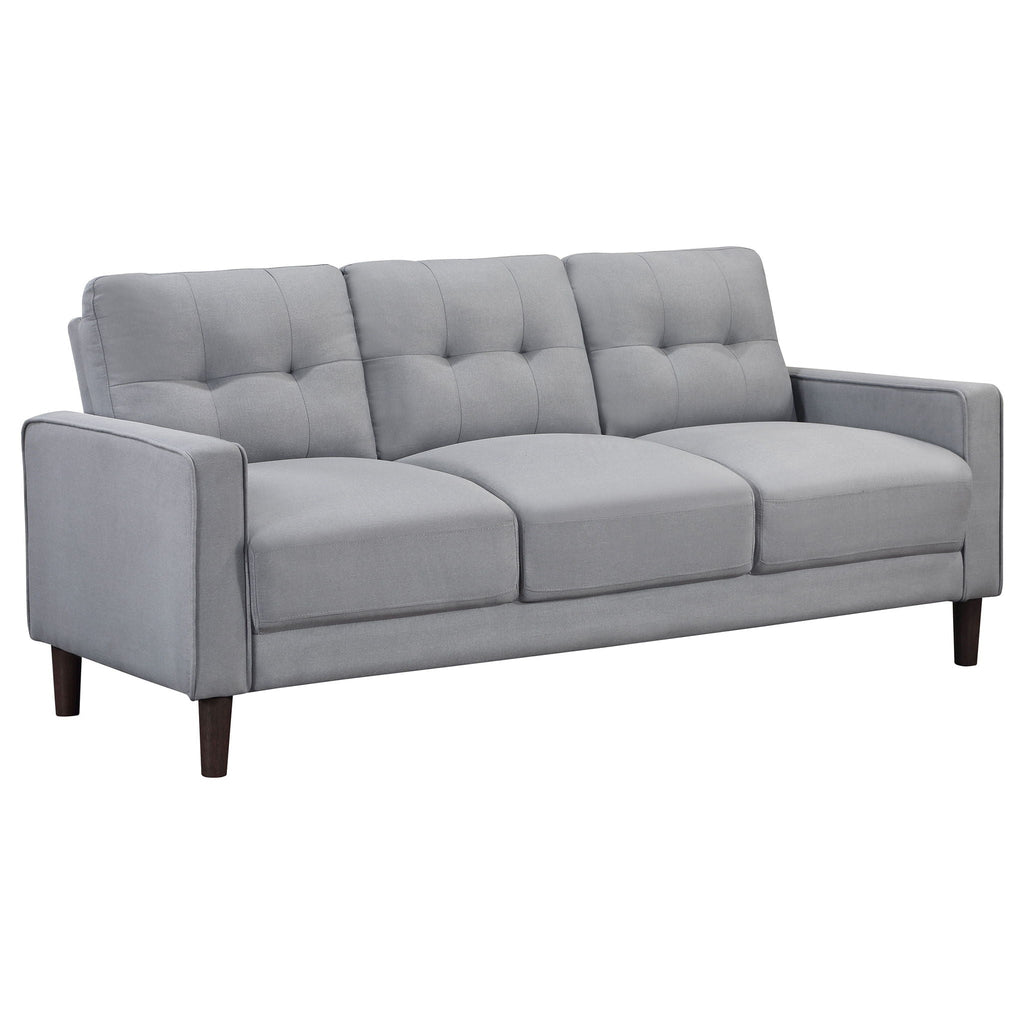 Bowen 3 - piece Upholstered Track Arm Tufted Sofa Set Grey - PhishStones Products