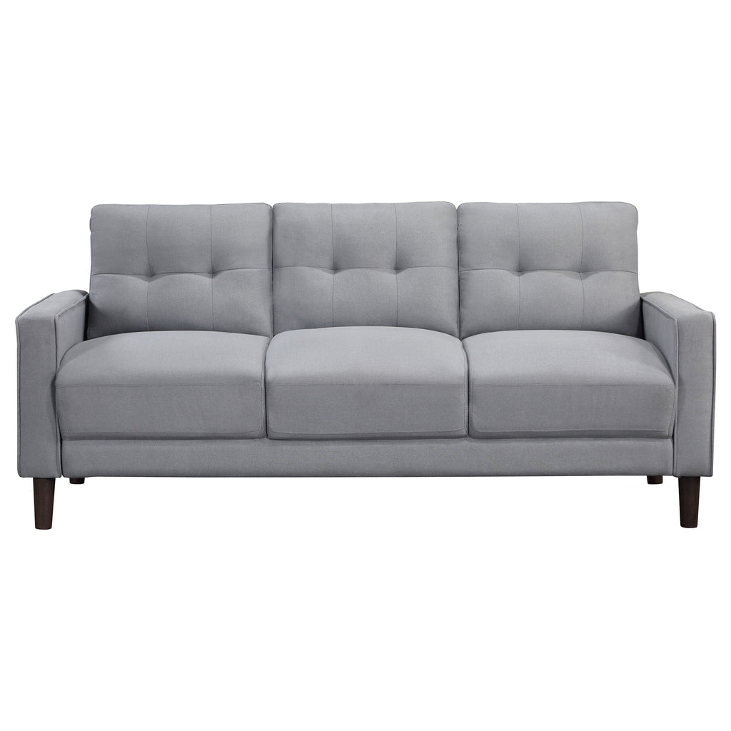 Bowen 3 - piece Upholstered Track Arm Tufted Sofa Set Grey - PhishStones Products