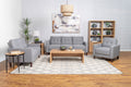 Bowen 3 - piece Upholstered Track Arm Tufted Sofa Set Grey - PhishStones Products