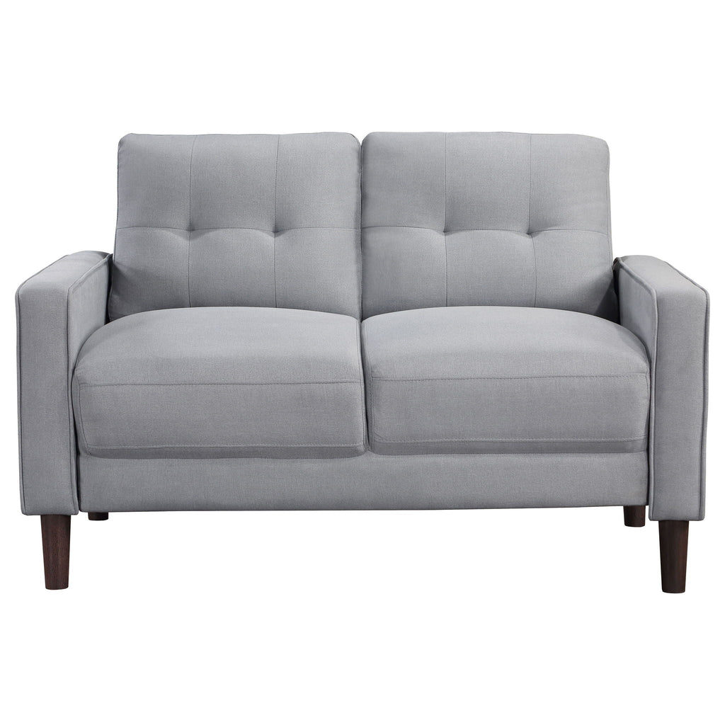 Bowen 3 - piece Upholstered Track Arm Tufted Sofa Set Grey - PhishStones Products