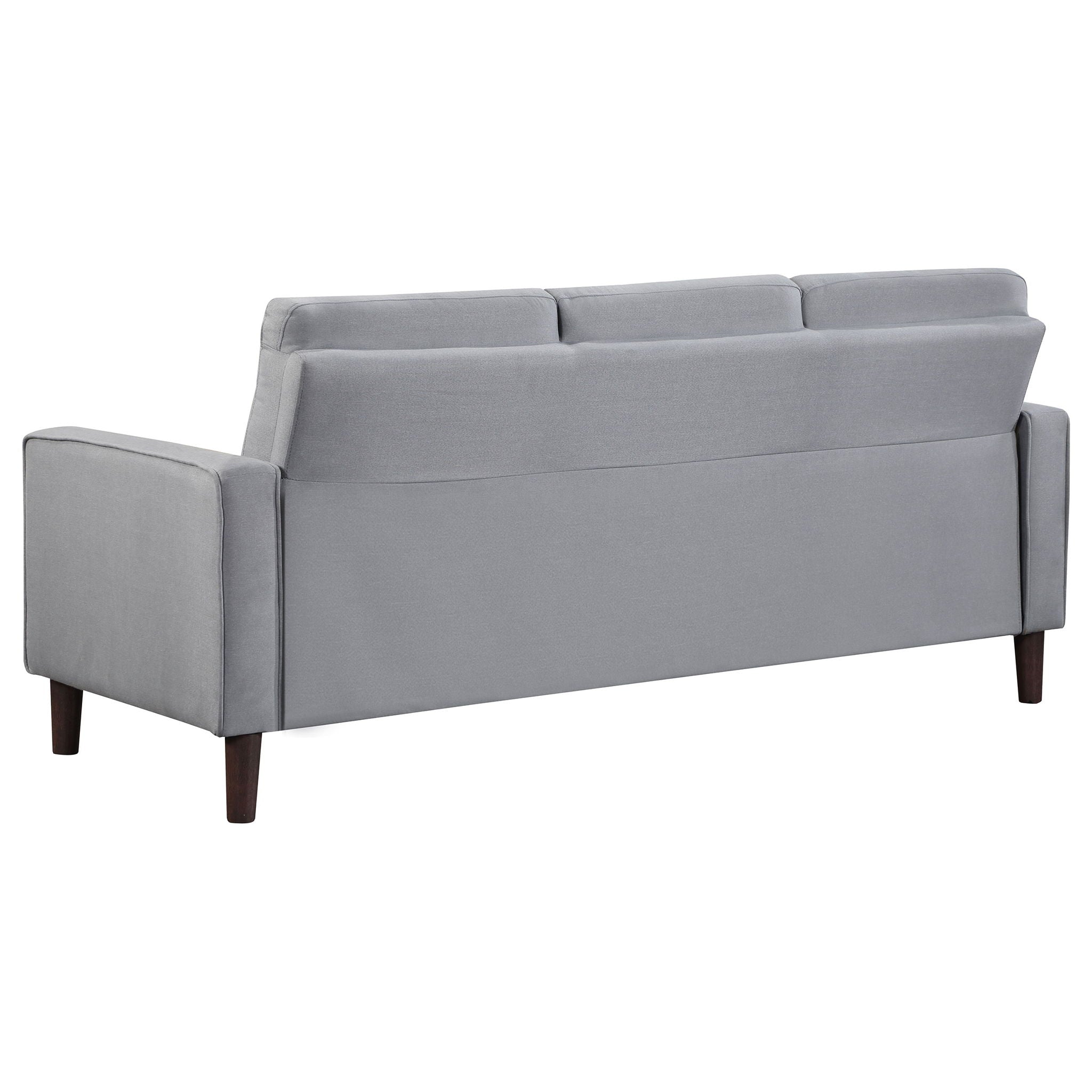 Bowen 3 - piece Upholstered Track Arm Tufted Sofa Set Grey - PhishStones Products