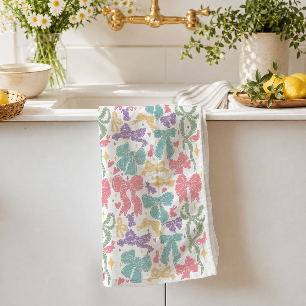 Bow Pastels Towel
