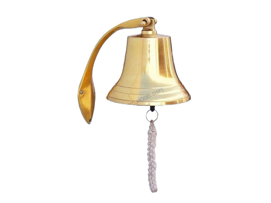Brass Plated Hanging Harbor Bell 7""