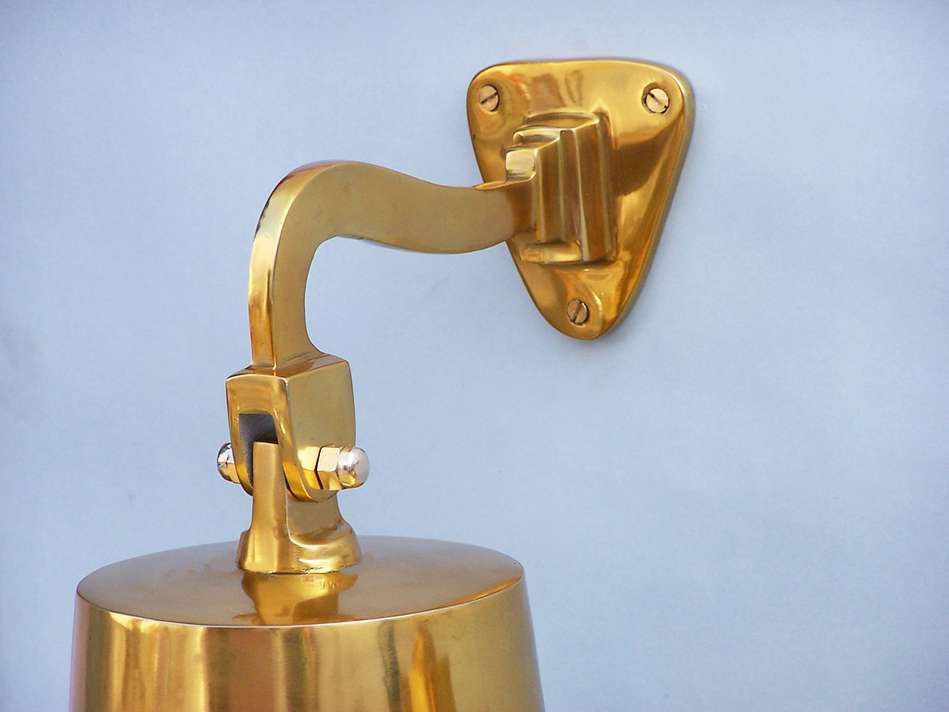 Brass Plated Hanging Ship's Bell 6""