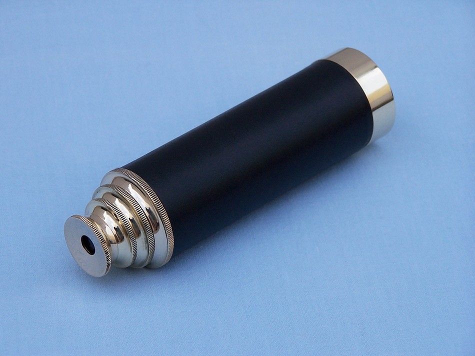 Solid Brass with Leather Spyglass 15""