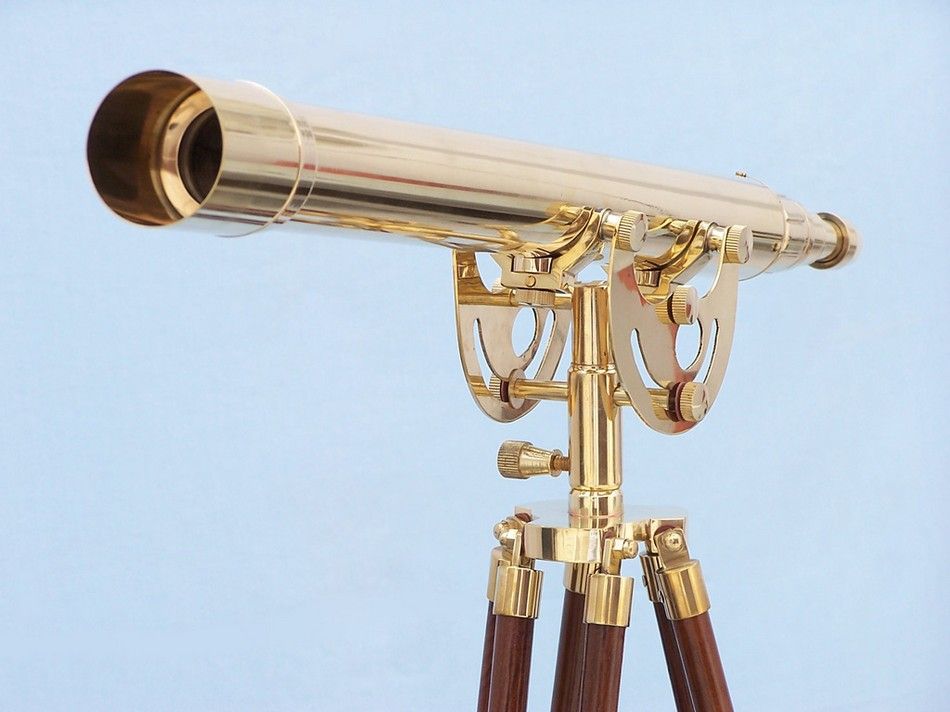 Floor Standing Brass Anchormaster Telescope 65""