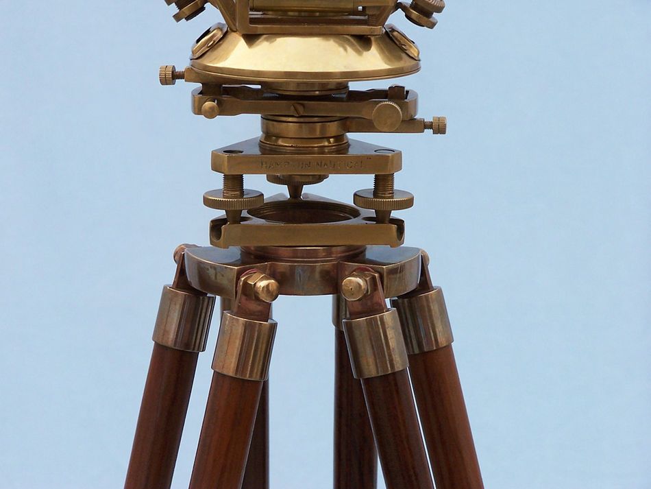 Floor Standing Brass Theodolite 62""