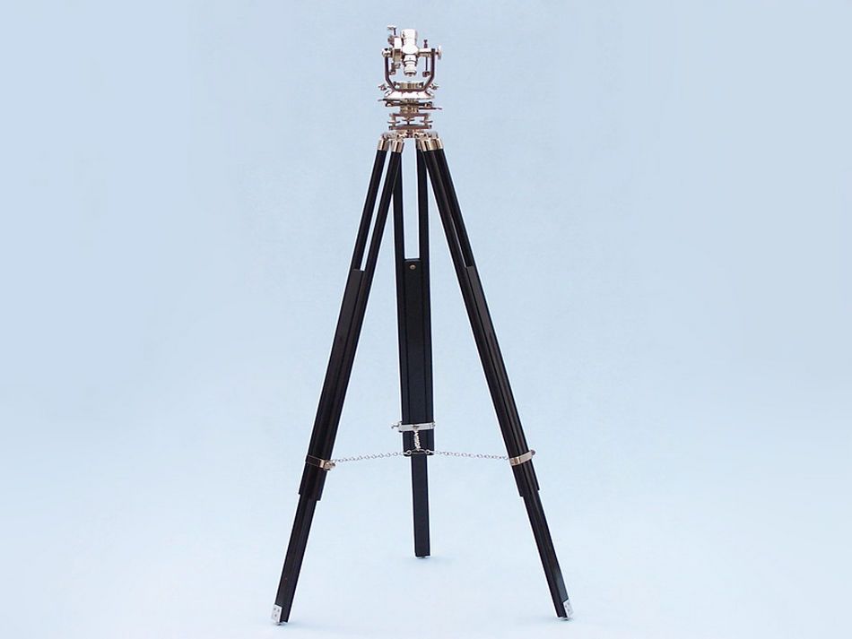 Floor Standing Chrome Theodolite 62""