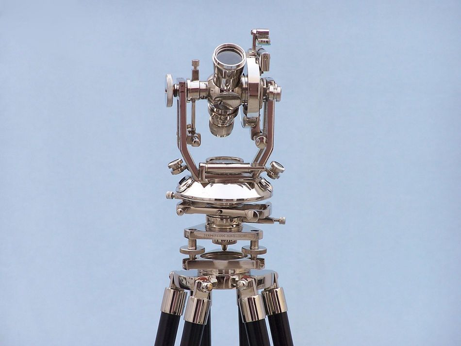 Floor Standing Chrome Theodolite 62""