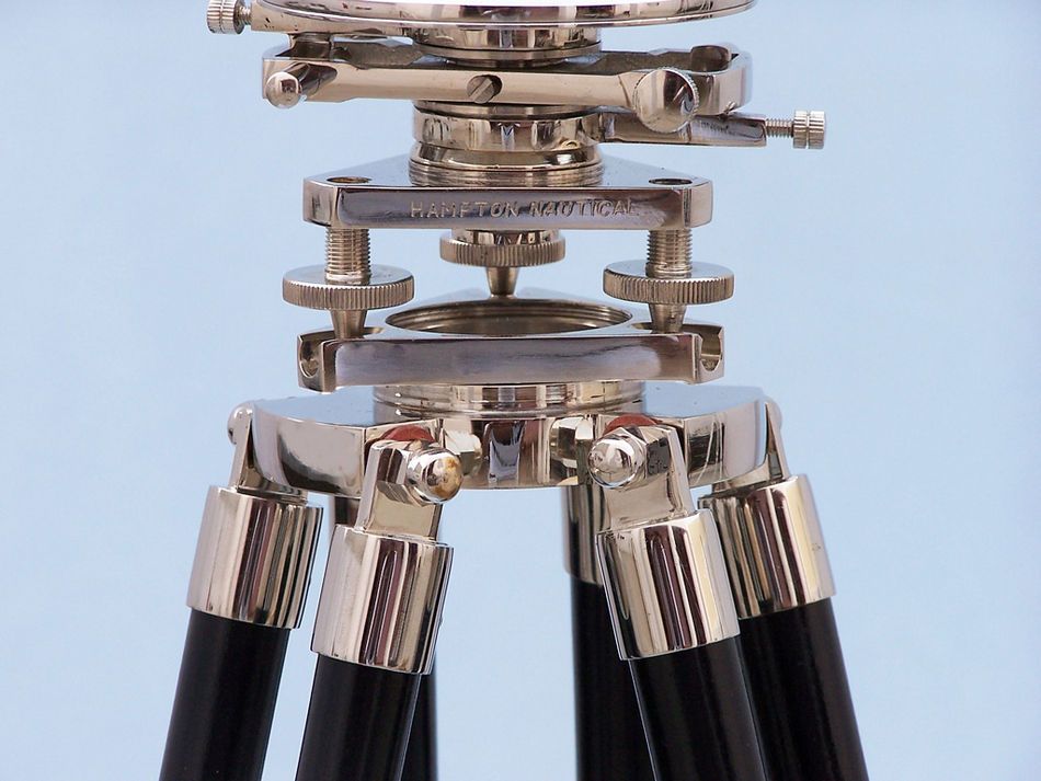 Floor Standing Chrome Theodolite 62""