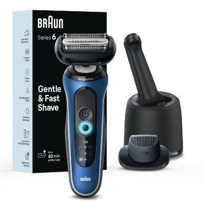 Braun Series 6 - 6172cc Rechargeable Wet & Dry Shaver + Smart Care Center - New - PhishStones Products