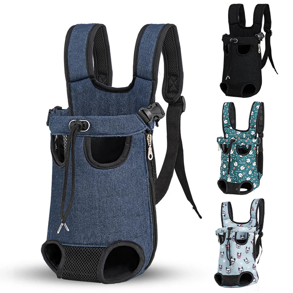 Breathable Camouflage Mesh Dog Carrier Backpack — Adjustable Pet Backpack for Small Dogs up to 22 lb (10 kg) - PhishStones Products