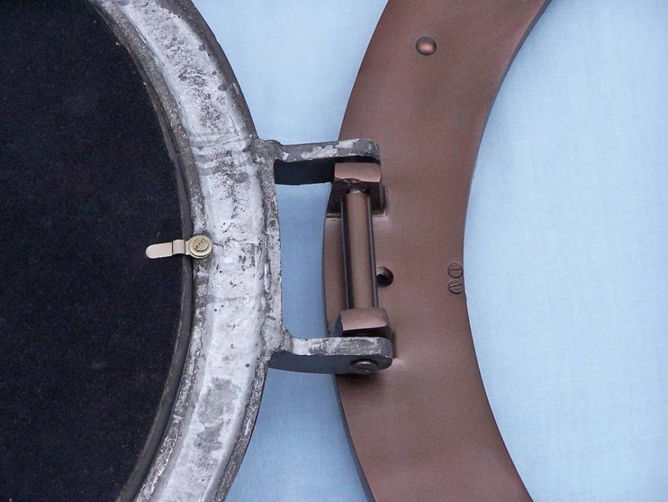 Bronzed Deluxe Class Porthole Clock 24""