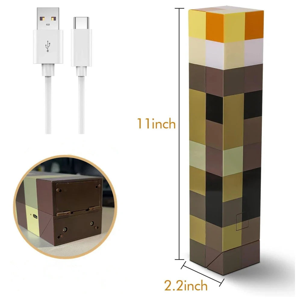 Brownstone Torch LED Night Light 4 - Color USB Rechargeable Cartoon Table & Wall Lamp for Kids Bedroom - PhishStones Products