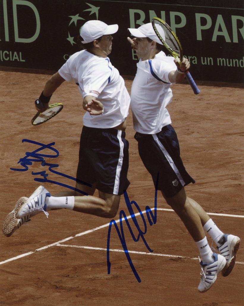 Bob & Mike Bryan Signed 8x10 Photo
