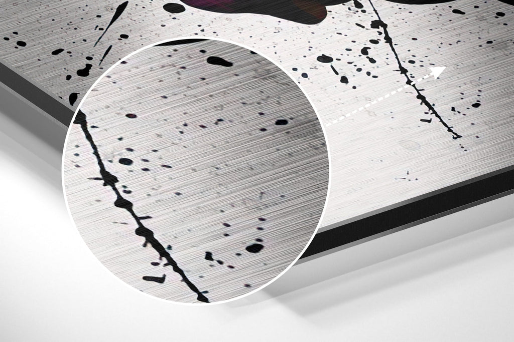 Graffiti Painted Hands Holding Brushed Aluminium Dibond Wall Art