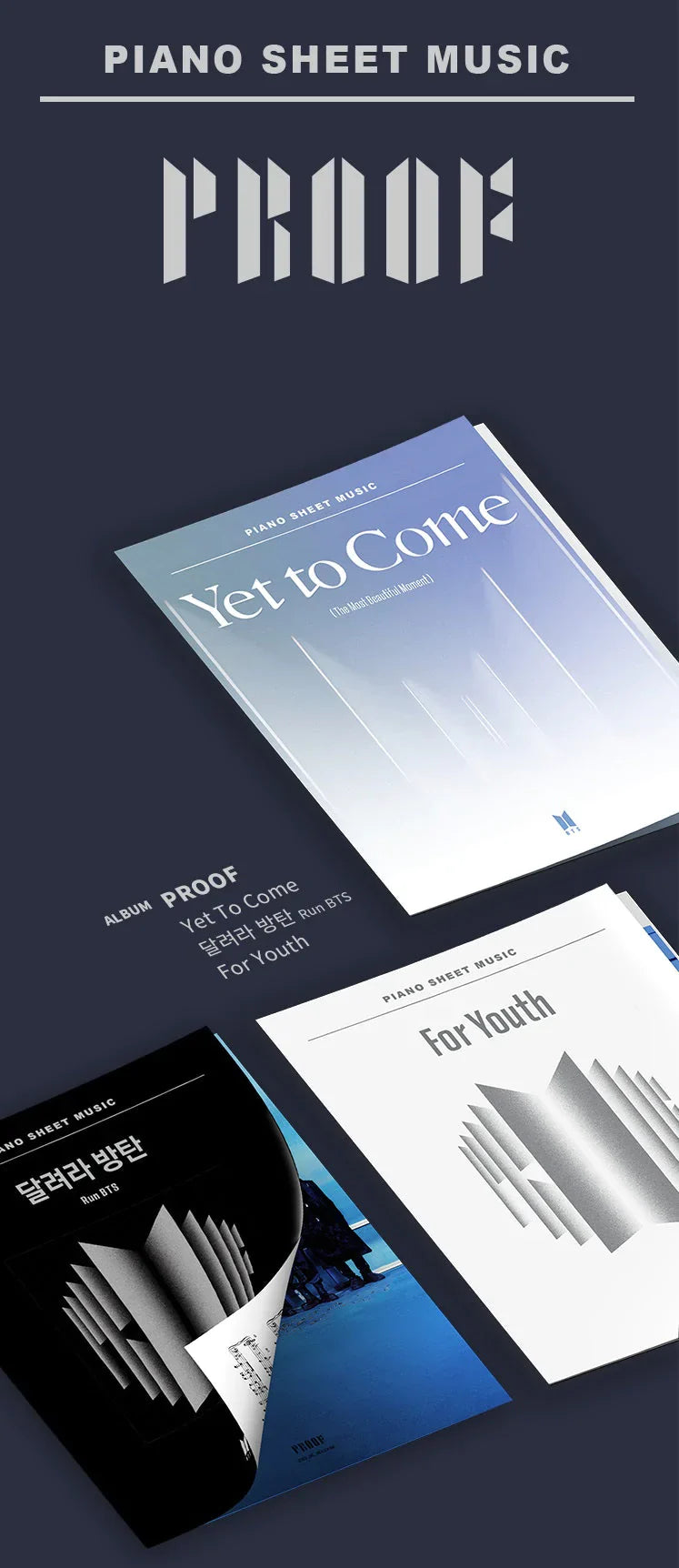 BTS Piano Sheet Music - Vol.2 Proof