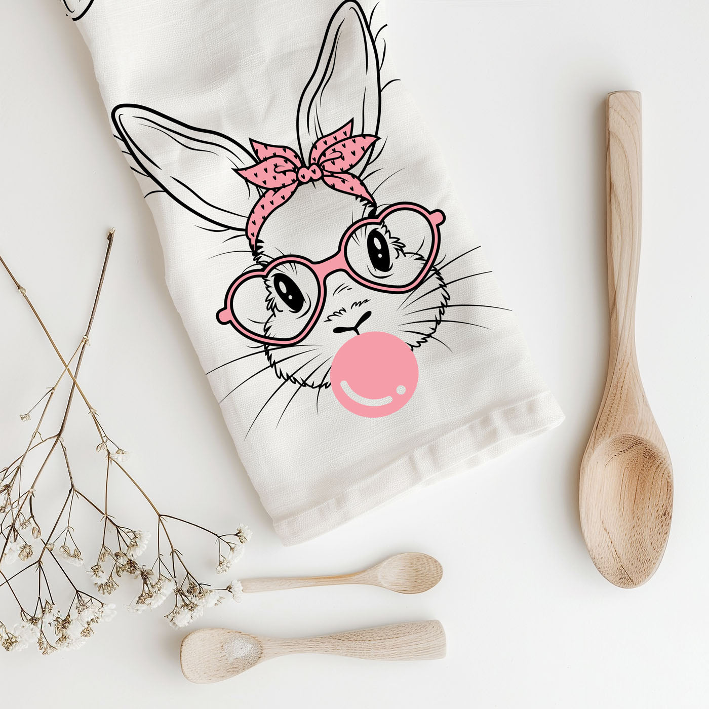 Bubblegum Bunny Towel