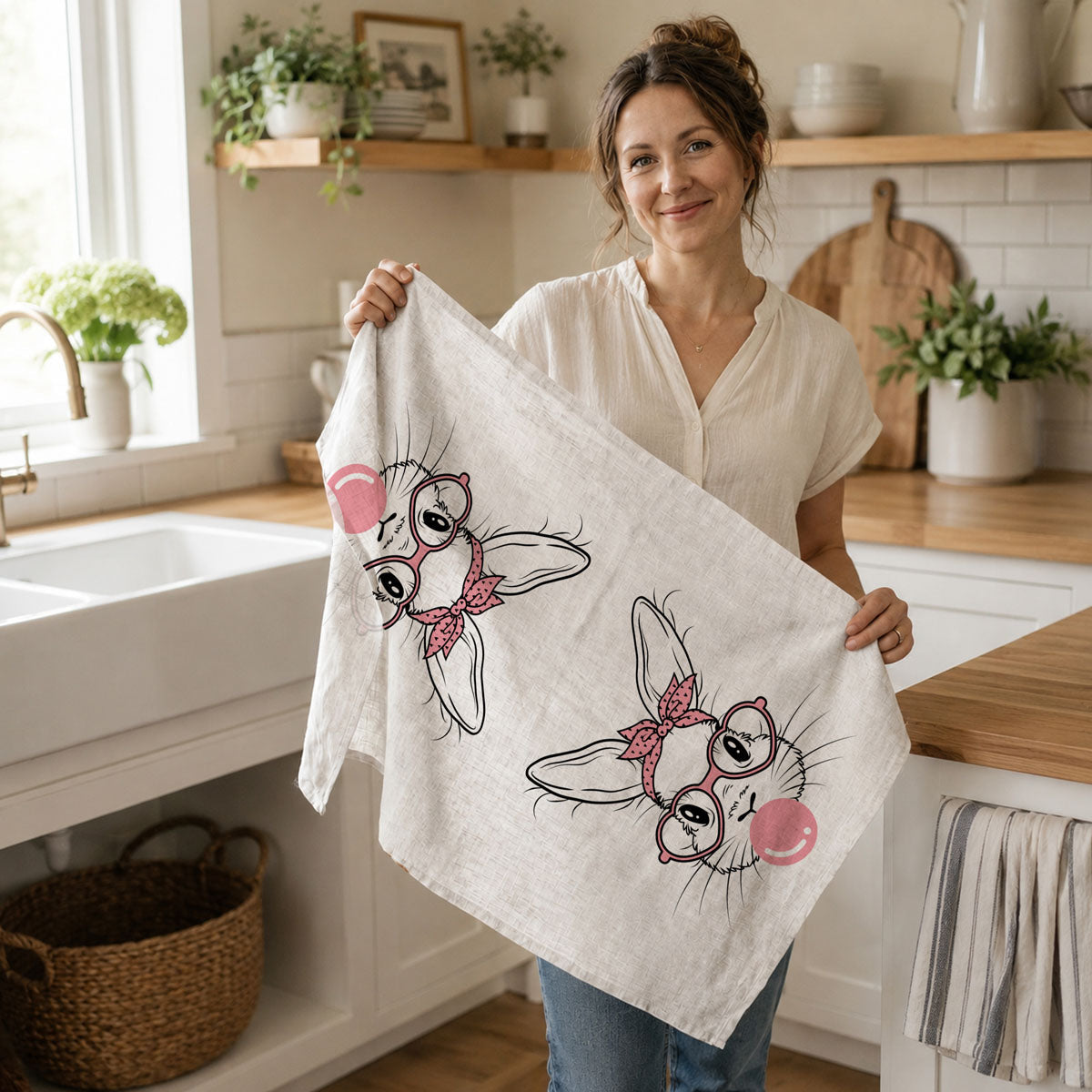 Bubblegum Bunny Towel