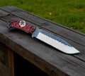 Bushcraft Hunting Knife - High Carbon Steel Blade - PhishStones Products
