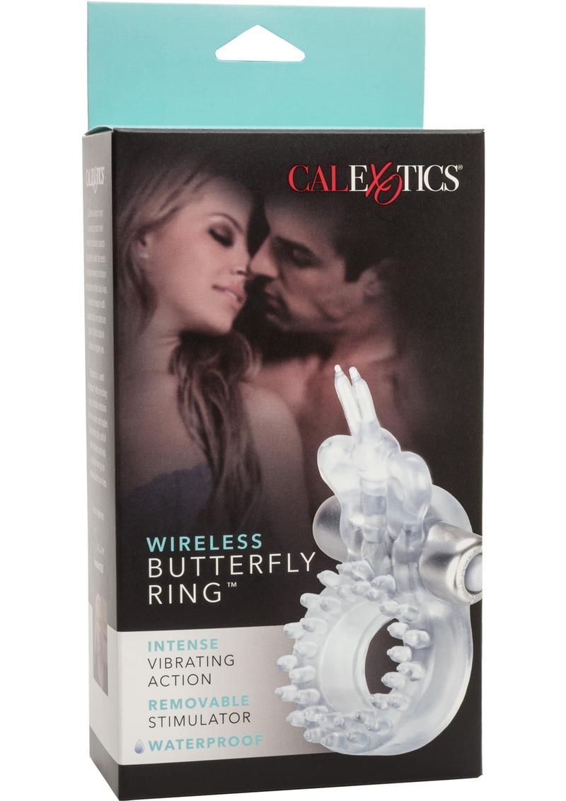 Wireless Butterfly Ring Vibrating Cock Ring with Clitoral Stimulation
