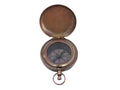 Antique Copper Ship Scout's Push Button Compass 2""