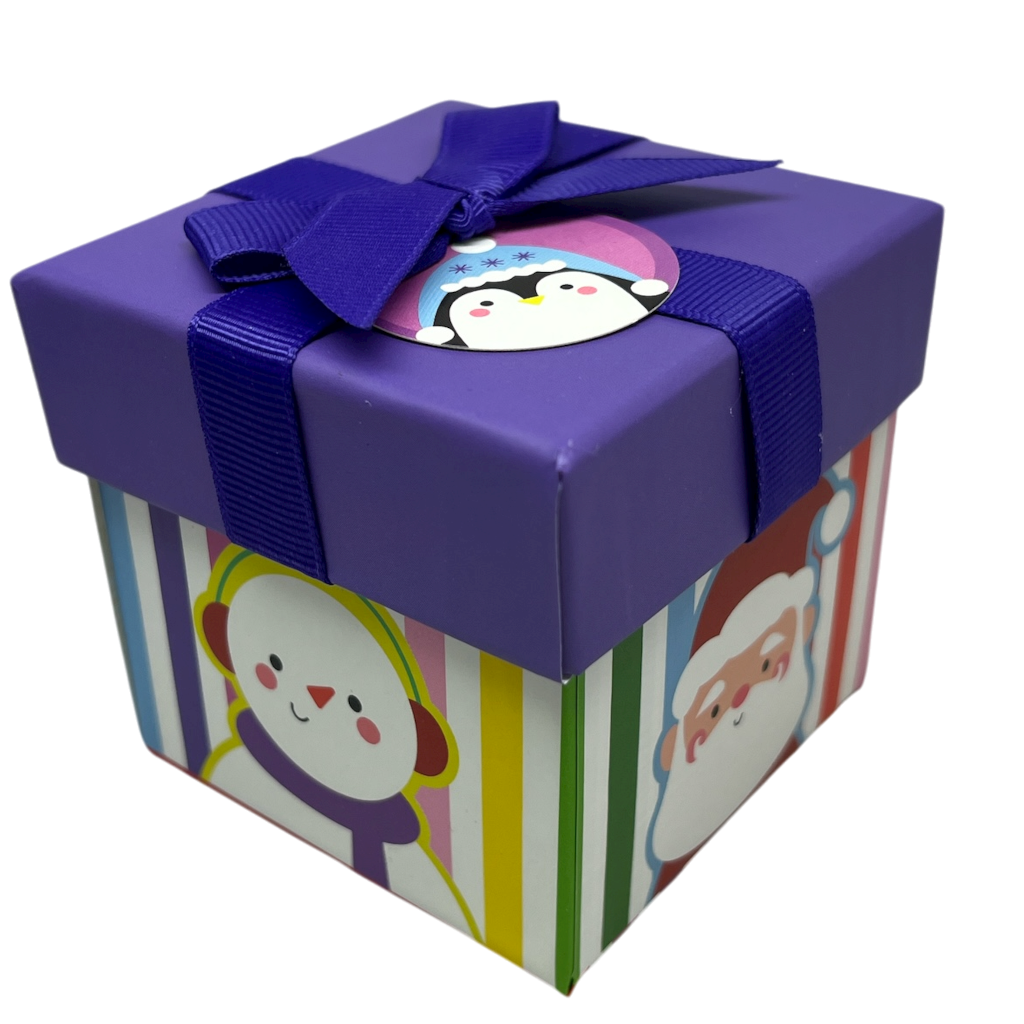 Gift Box Cube for Gift Cards - 3" x 3" - Rainbow Icons