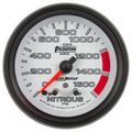 AutoMeter Phantom II Nitrous Pressure 2 5/8in 1600 psi Stepper Motor Gauge with Peak and Warning 7874