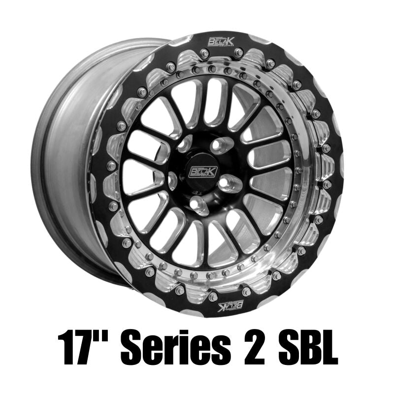 Belak Wheels Belak 17x4.5 / 2.25 BS / 5x114.3 BP / Series 2 Wheel - Monoblock (Req Spacer/Extended Studs) 17045114S22BS-1PC