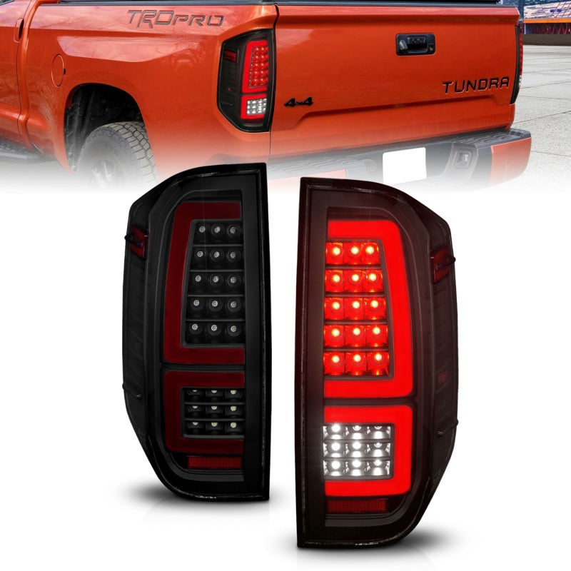 ANZO 2014-2021 Toyota Tundra LED Taillights Black Housing/Smoke Lens 311437