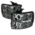 SPYDER Chevy Silverado 1500 07-13 Projector Headlights CCFL Halo LED Smke PRO-YD-CS07-CCFL-SM 5039767