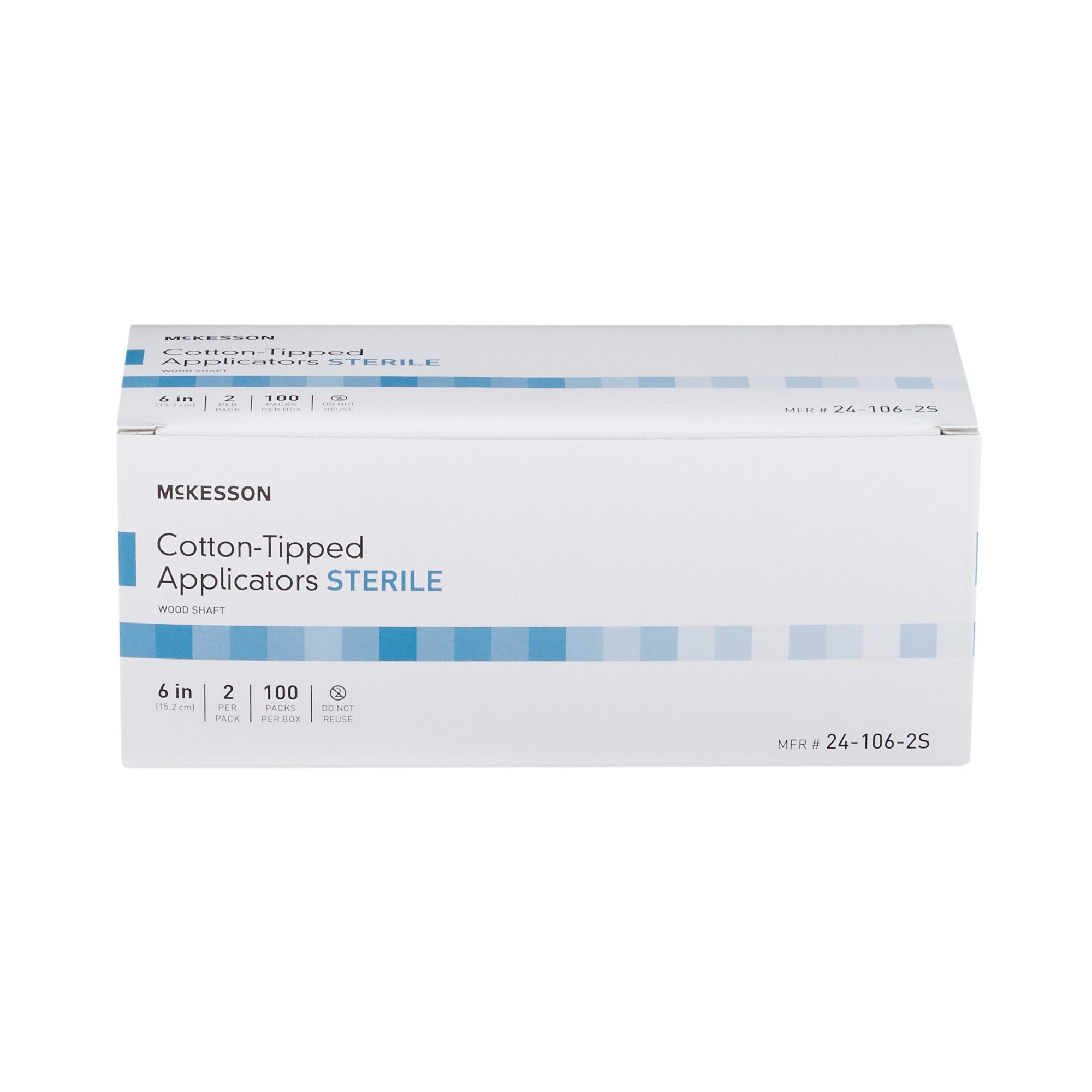 McKesson Cotton Tip Wood Shaft Swabsticks, 6-Inch Length 24-106-2S