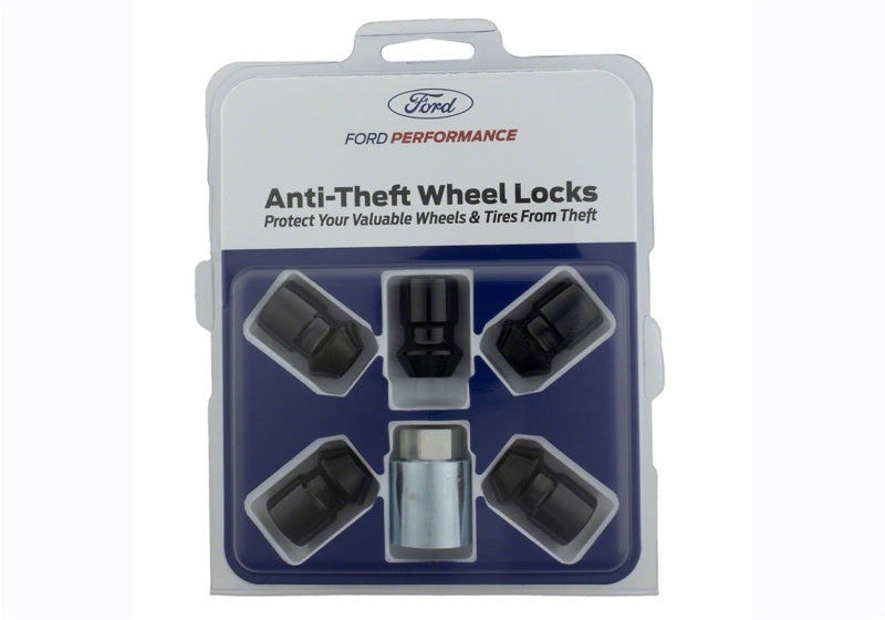 Ford Racing M12X1.5 Black Security Lug Nut - Set of 5 M-1A043-B5