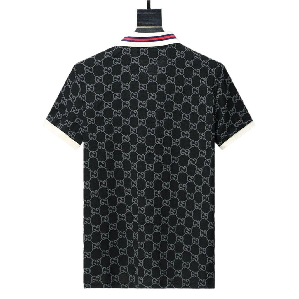 Gucci Black T-shirt with a collar