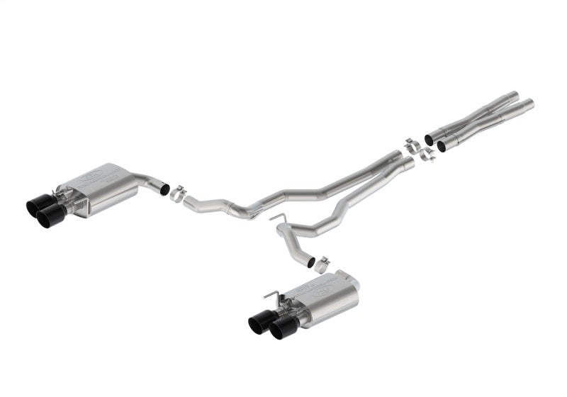 Ford Racing 2024 Mustang 5.0L GT Extreme Cat-Back Exhaust - Black Tips M-5200-M5EB