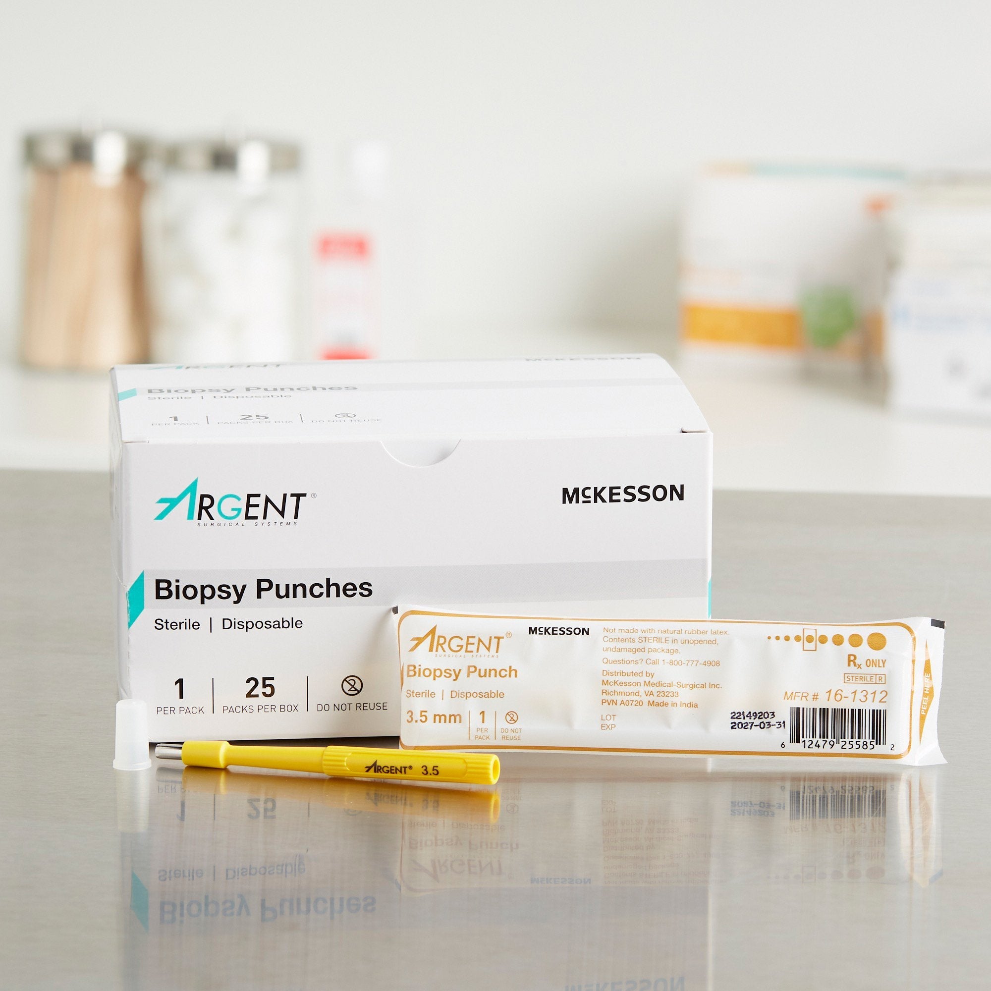 Biopsy Punch McKesson Argent™ Dermal 3.5 mm 16-1312