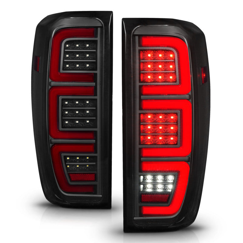 ANZO 19-23 GMC Sierra 1500/2500HD/3500HD Smoke Black Replacement Full LED Bar Tail Light 311458