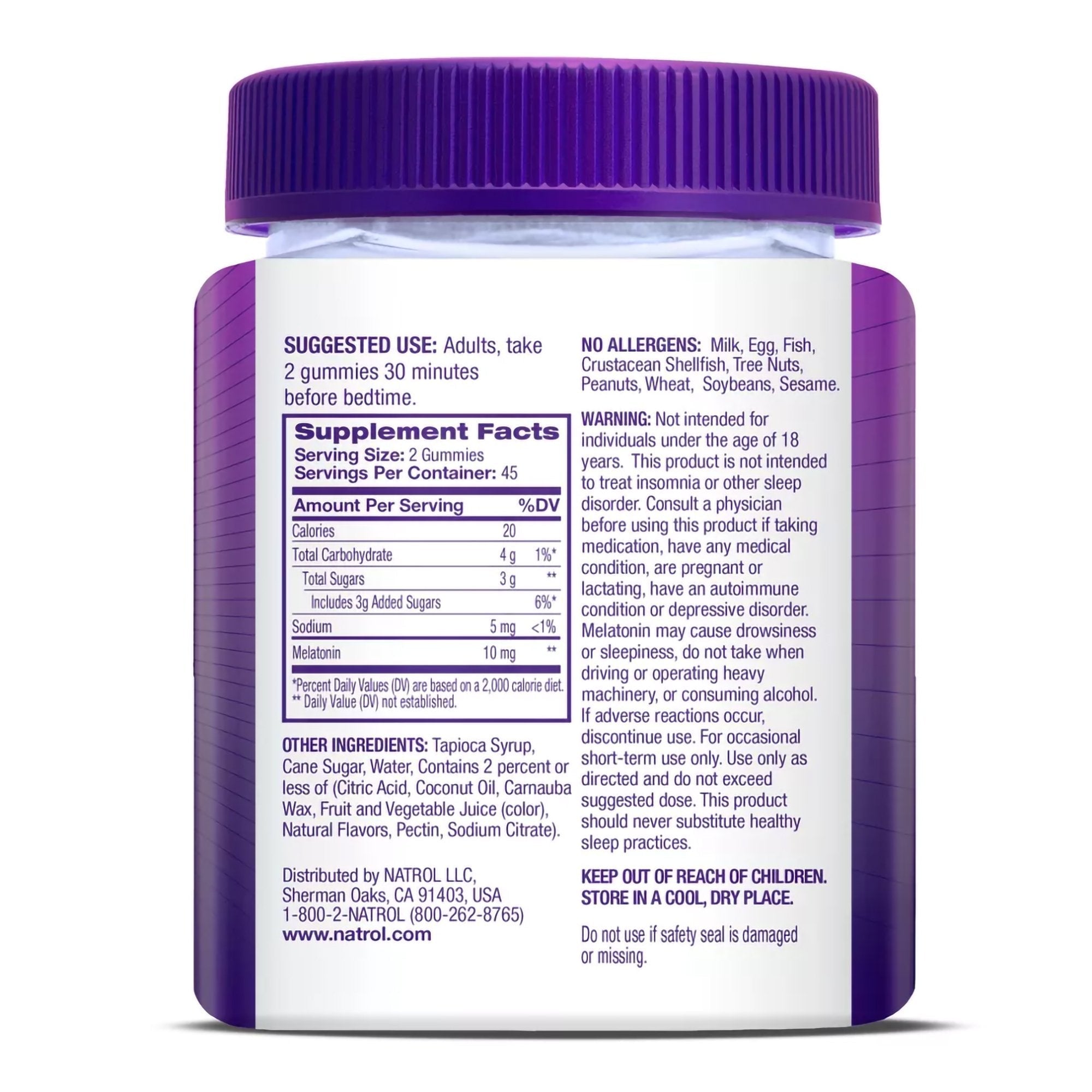 Natrol® Melatonin 10 mg Sleep Gummies Strawberry 04746907331