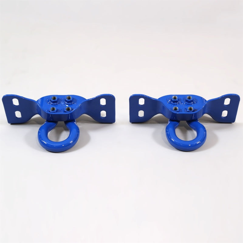 Ford Racing 17-22 Super Duty Tow Hooks - Blue (Pair) M-18954-SDB