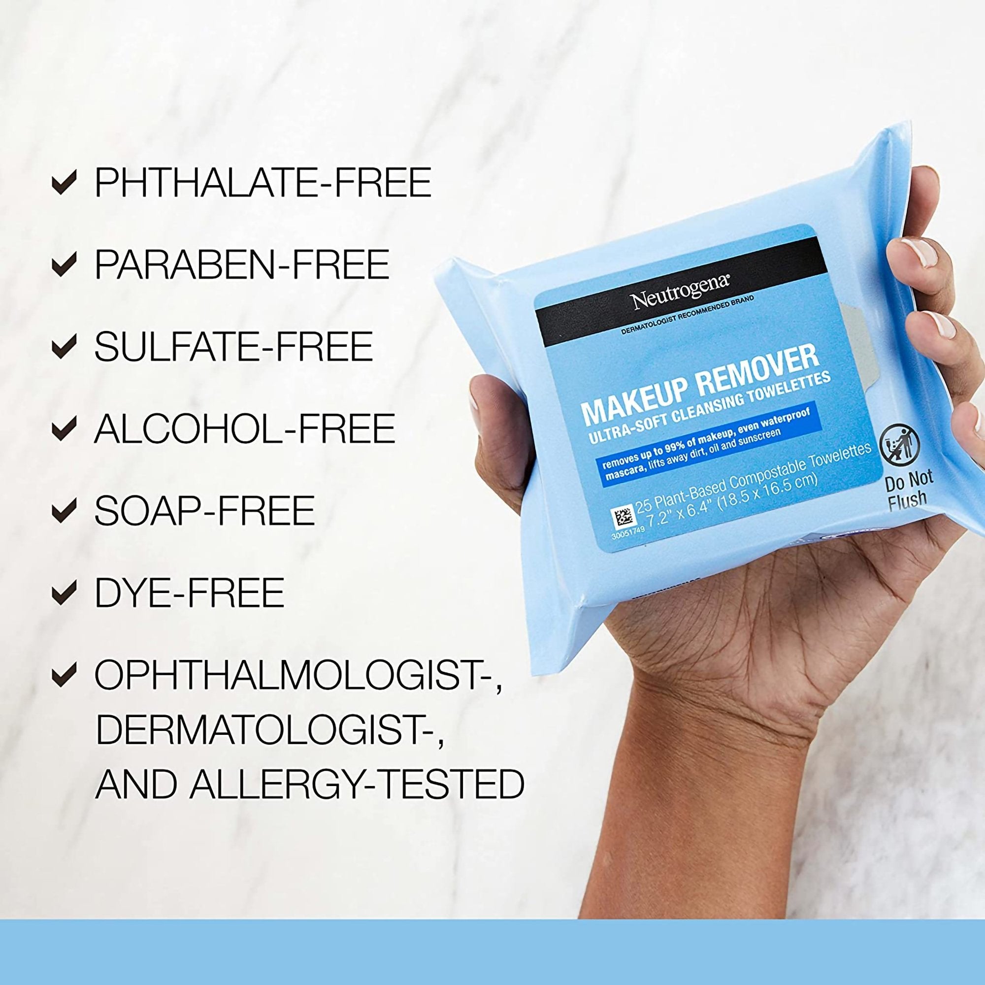 Makeup Remover Neutrogena® Wipe Soft Pack Scented 07050105105