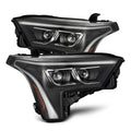 AlphaRex 22-23 Toyota Tundra LUXX-Series Headlights Black w/White DRL - Req 810029 OR 810030 880864 *Discontinued