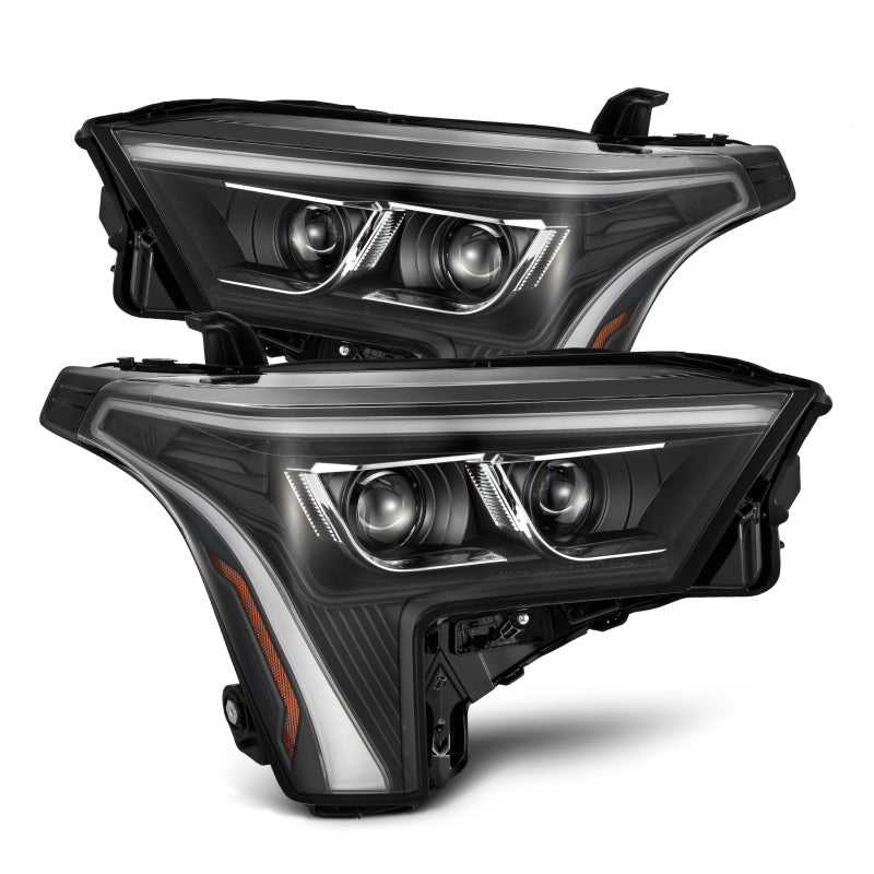 AlphaRex 22-23 Toyota Tundra LUXX-Series Headlights Black w/White DRL - Req 810029 OR 810030 880864 *Discontinued