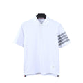 Thom Browne White T-Shirt with Collar