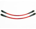 Agency Power AP 99-04 Porsche Carrera 996 Front Steel Braided Brake Lines (Black Fittings / Red Housing) AP-996-405