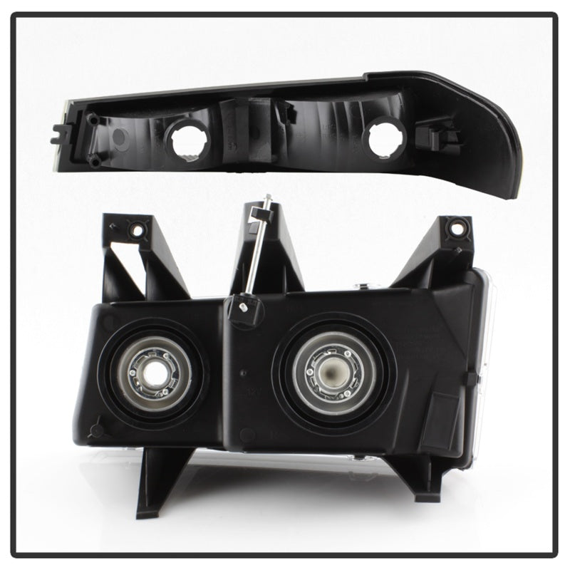 SPYDER Xtune Chevy Colorado 04-12 OEM Headlights w/ Bumper Lights Black HD-JH-CCOL04-SET-BK 9032110